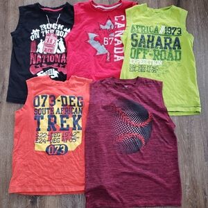Teen Boys Lot Of Sleeveless Shirts Tank Tops Size 14/16